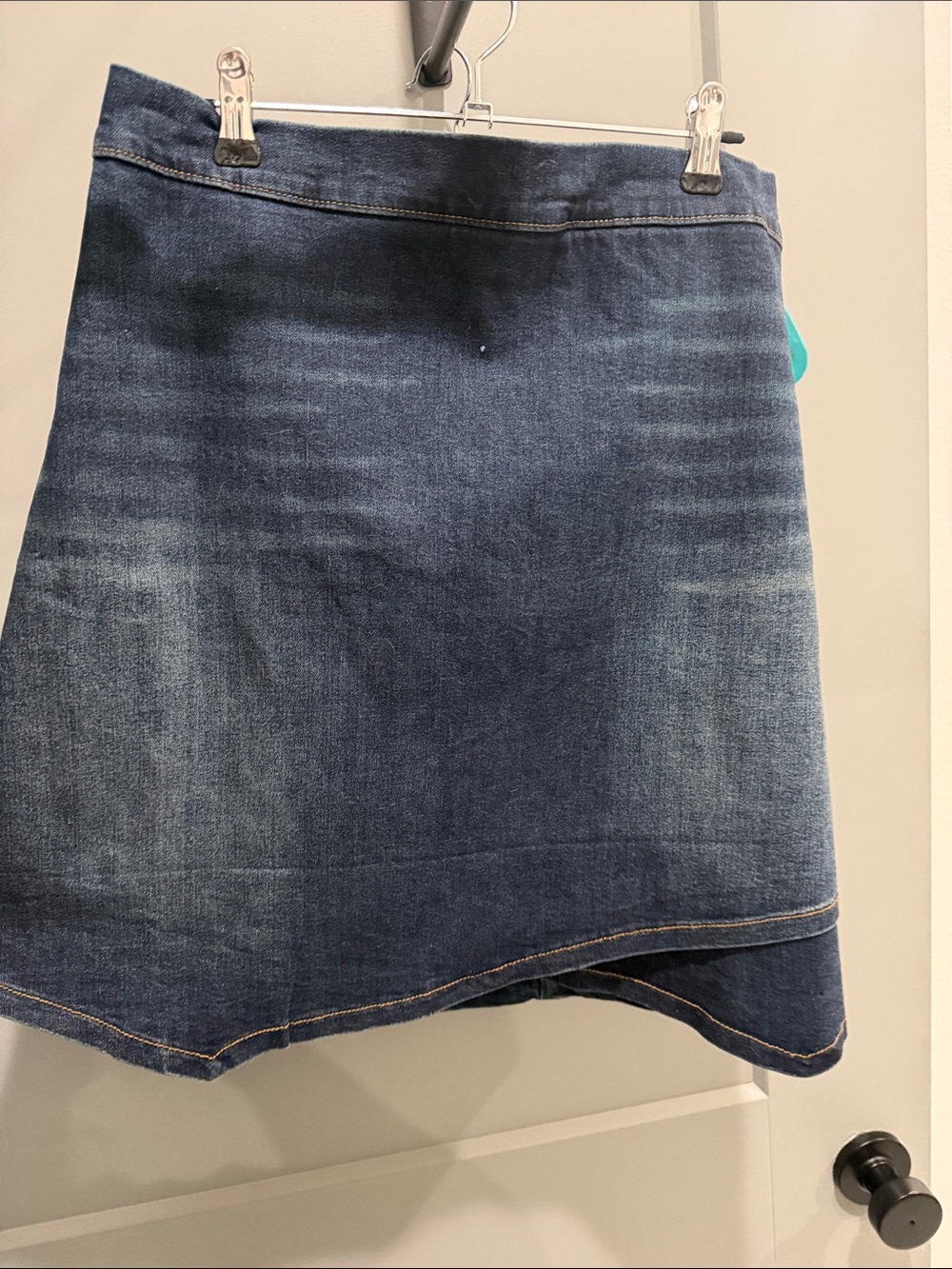 ARULA Dark Blue Denim A-Line Skirt